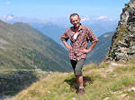 Dal Passo di Publino vista sula valle del Livrio e sulle Alpi