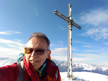 Invernale solitaria pomeridiana in VENTUROSA (1999 m) da Buffalora il 21 febb. 2018 - FOTOGALLERY