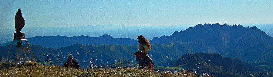 Alla Madonnina di vetta di Cima di Piazzo