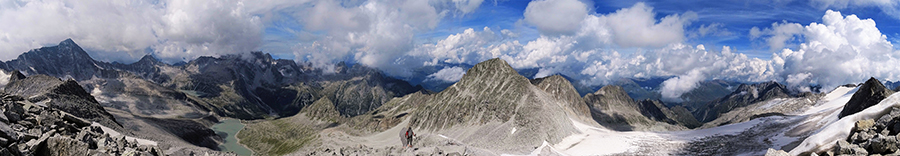 Panoramica dal Passo Venerocolo (3136 m)