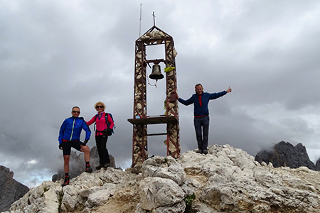 In vetta al Monte Mulaz (2906 m) alle Pale di San Martino il 13 agosto 2017 - FOTOGALLERY