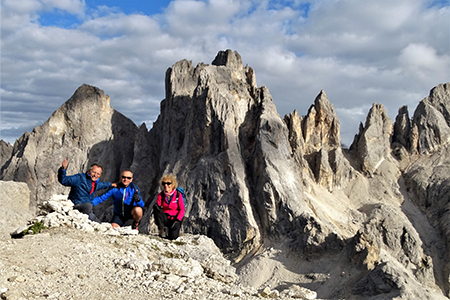 In vetta al Monte Mulaz (2906 m) alle Pale di San Martino il 13 agosto 2017 - FOTOGALLERY