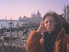 Ale al Carnevale di Venezia in una splendida, limpida, giornata del febbraio 2000.