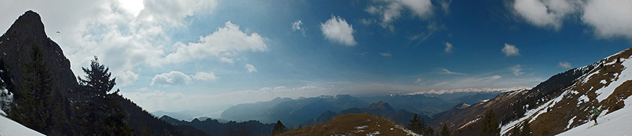 Panoramica salendo sul sentiero 227 al Monte Guglielmo - 2