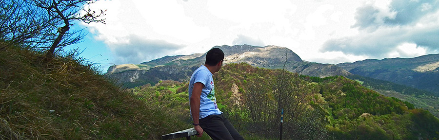 Vista verso il Monte Guglielmo