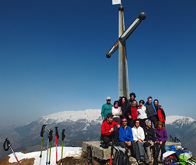 Anello di Punta Almana (1390 m) in cresta integrale il 9 marzo 2014 - FOTOGALLERY