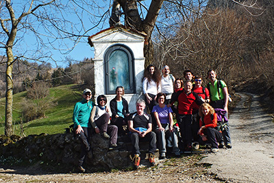 Anello di Punta Almana (1390 m) in cresta integrale il 9 marzo 2014 - FOTOGALLERY