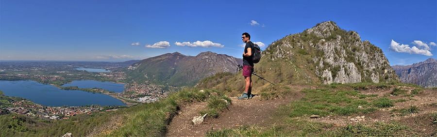 Panorama dal II° Corno verso i laghi brianzoli a sx e il Monte Barro