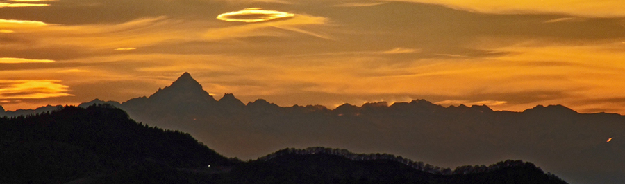 Tramonto verslo il Monviso