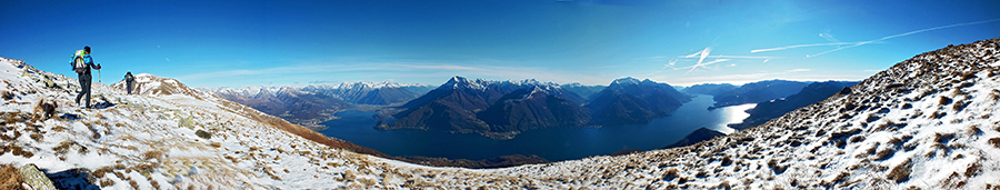 Salendo dal Bregagnino al Bregagno spettacolare vista sul Lago di Como