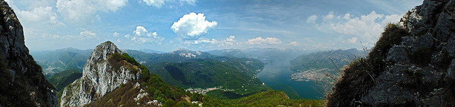 Panoramica salendo sul Corno Centrale con vista sul Corno Occ. 