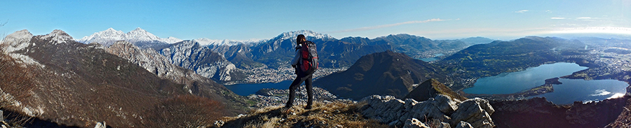 Spettacolare vista su laghi e monti