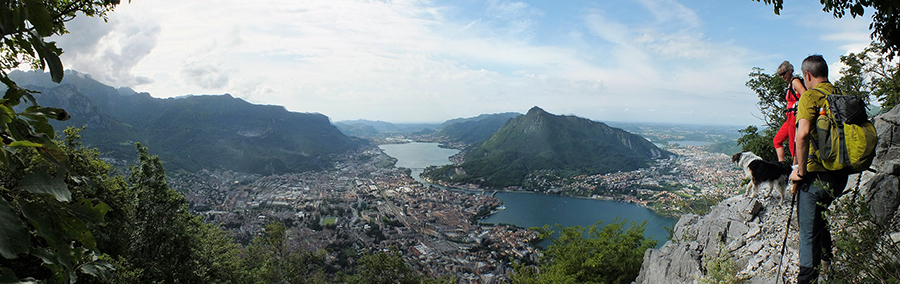 Dal Sentiero Silvia vista su Lecco, i suoi laghi e monti