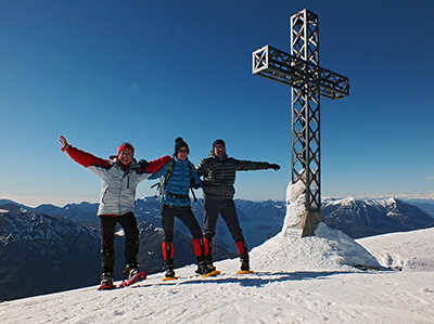 Invernale sul Monte Croce di Muggio dall'Alpe Giumello e a Camaggiore il 22 febbraio 2014 - FOTOGALLERY