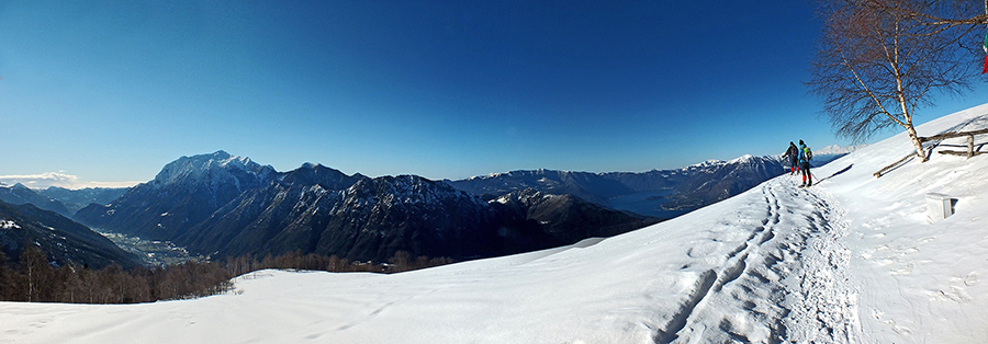 Dall' Alpe Giumello panorama su Valsassina e Lago di Como