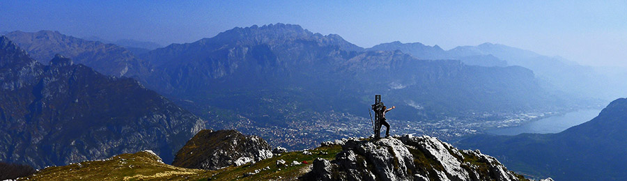 Piero esultante in vetta al Moregallo per tanto spettacolo !