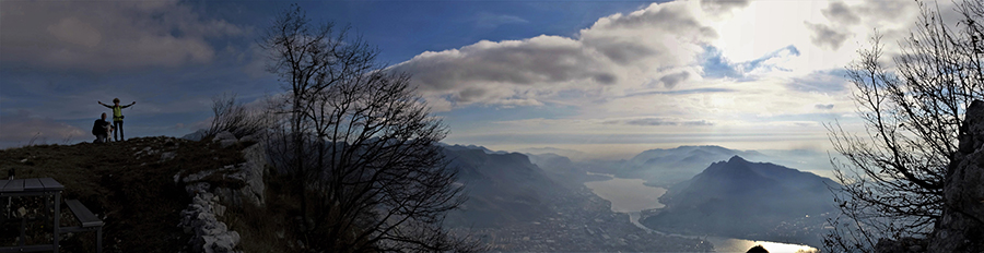 Dal 'Nido dei Beck' in Corno Regismondo bellissimo panorama su Lecco, i suoi laghi e monti