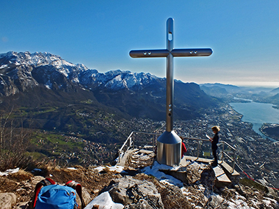 Anello del Monte San Martino e Corna di Medale, sentinelle della città di Lecco, il 24 gennaio 2015 - FOTOGALLERY