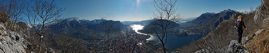 Salendo al Monte San Martino dal sentiero 'Silvia'