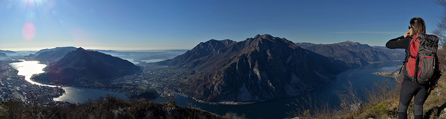 Dal sentiero 'Silvia' vista sul 'Quel ramo del Lago di Como...'