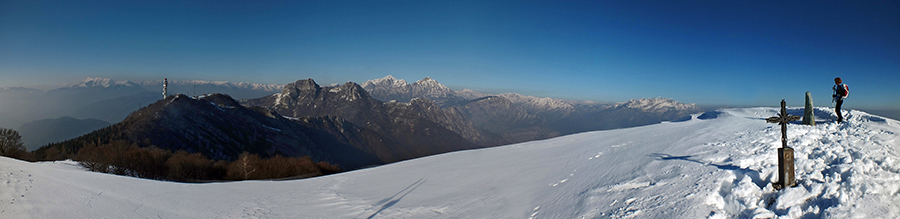 In vetta al Monte Rai (1260 m)