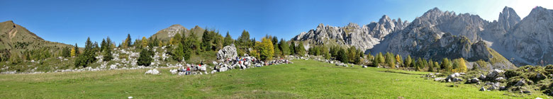 Panoramica alla Madonnina dei Campelli di Schilpario