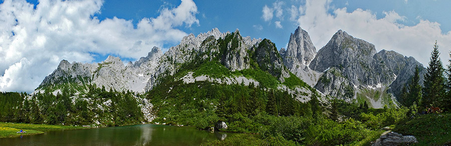 Dal Laghetto dei Campelli (1680 m.) col Cimone della Bagozza (2408 m.)