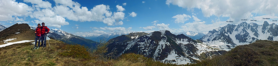 Dall'anticima del Monte Gardena con vista a nord