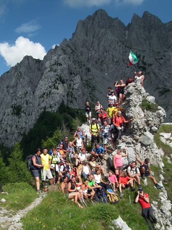 Da SCHILPARIO salita al PASSO DI CORNA BUSA e al PIZZO CAMINO il 9 luglio 2011 - FOTOGALLERY