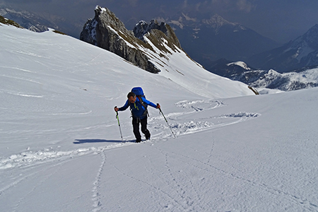 Invernale sul Pizzo di Petto da Colere-Malga Polzone il 19 marzo 2015 - FOTOGALLERY