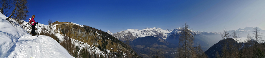 Sul sentiero 404 con vista sulla Val di Scalve