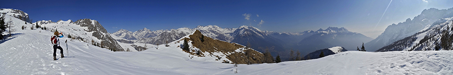 Dal pianoro nei pressi della Malga Conchetta spettacolare panorama !