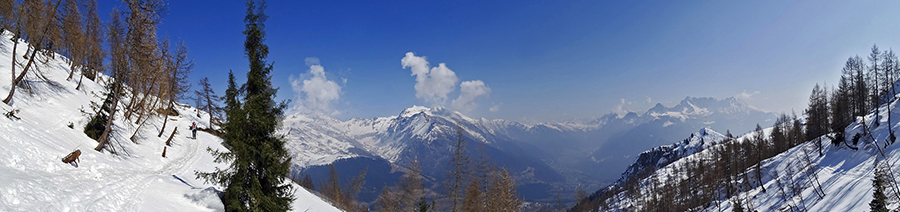 Sul sentiero 404 bella vistta sulla Val di Scalve