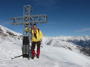 Salita invernale in Val di Scalve da Schilpario al Passo Campelli (1892 m) e al Monte Campioncino (2100 m.) il 15 gennaio 09 - FOTOGALLERY