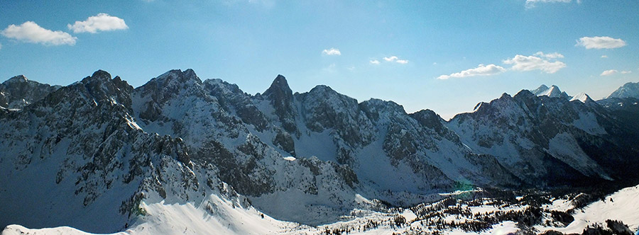 La costiera dalla Cima di Baione al Pizzo Camino