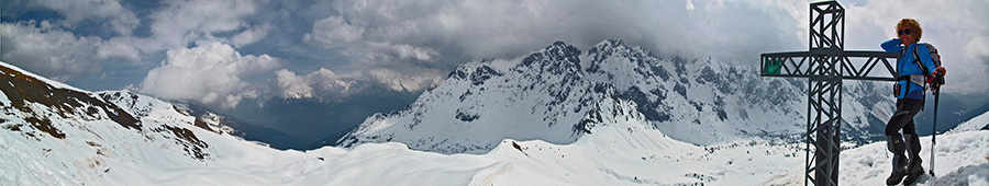 Sulle nevi dei Campelli di Schilpario e del Monte Campioncino il 2 aprile 2014