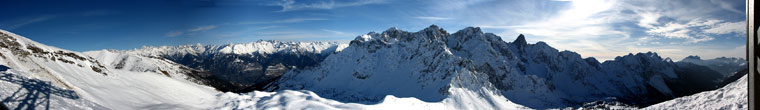 Panoramica dal Campioncino verso la Val Camonica e di Scalve 