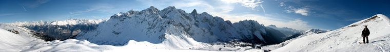 Panoramica dal Campioncino verso la Val Camonica e di Scalve - foto Piero Gritti