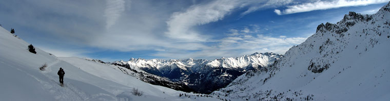 Panoramica al Passo di campelli verso la Val Camonica