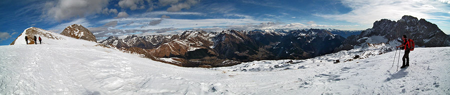 Salendo da Cima Bianca al Ferrantino