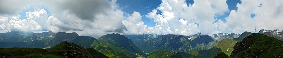 Salendo dall'anticima alla cima del Monte Sasna