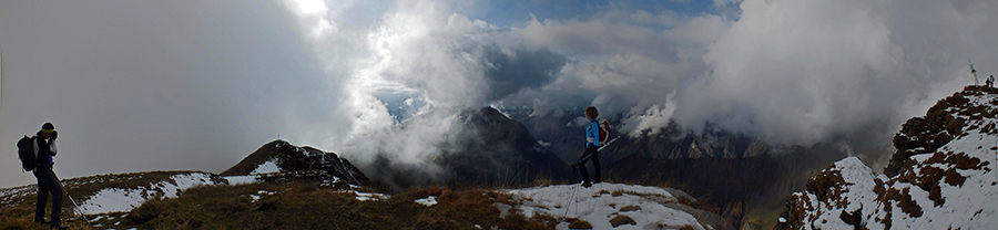 Passo della Manina e Monte Sasna da Lizzola (14-11-2014)