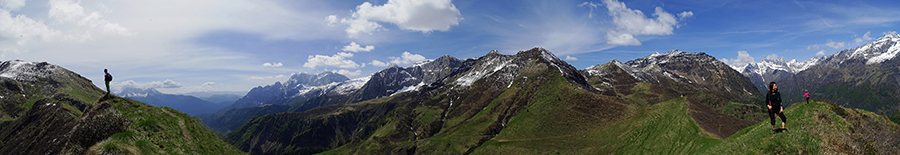 Salendo dallla Chiesetta al Passo della Manina di dosso in dosso al Monte Sasna