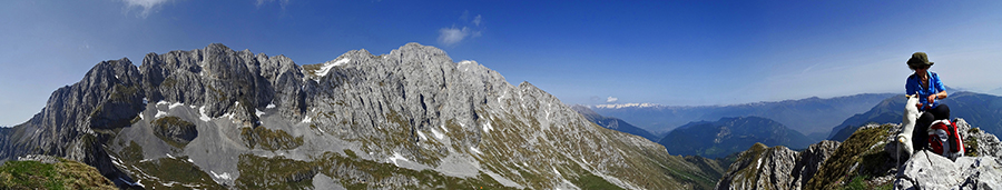 Lo spettacolo della Presolana dal Pizzo di Corzene