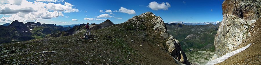 Dalla cresta dell'anticima ovest del Cabianca