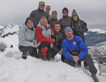 Salita da Rovetta a Cima Paré con neve il 6 dicembre 2009 (Gruppo di 9 escursionisti del Pieroweb) - FOTOGALLERY