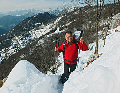 Salita primaverile con tanta neve in Cornagera (1312 m.) il 22 marzo 2013 - FOTOGALLERY