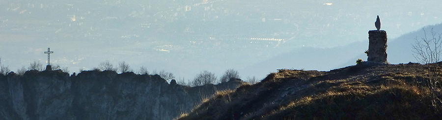 Madonnina del Costone (1195 m) del CAI di Alzano con vista in Filaressa ed oltre 