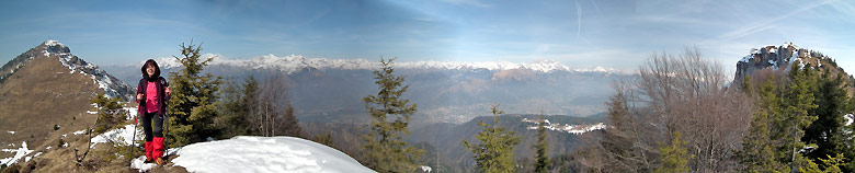 Dalla Montagnina vista verso il Pizzo Formico e l'alta Val Seriana