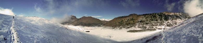 Alla conca del Farno (pista di fondo d'inverno)